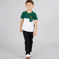 New Drenge T-shirt Throwback Green T-Shirts Og Undertrøjer