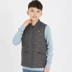 Best Drenge Vatteret Vest W635 Gunmetal Jakker Og Frakker