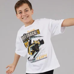 Discount Drenge Victor T Shirt Bright White T-Shirts Og Undertrøjer