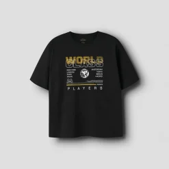 Drenge Victor T-shirt Sort T-Shirts Og Undertrøjer