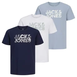 Best Dre pakke T-shirts med blomsterprint til Drenge Hvid/​Ashley Blå/​Marineblå Multipakker|T-Shirts Og Undertrøjer