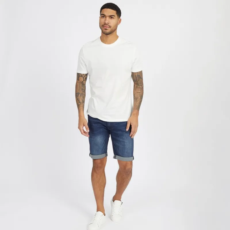 Hot Herre Zeki Denim Shorts Mørk Vask Shorts Og Badetøj·Shorts