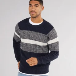 Online Herre Adam Block Crew Neck Jumper Navy Blazer Trøjer Og Cardigans·Trøjer