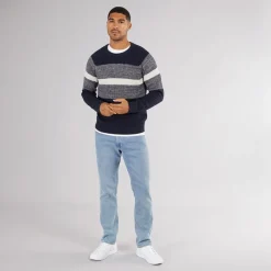 Online Herre Adam Block Crew Neck Jumper Navy Blazer Trøjer Og Cardigans·Trøjer