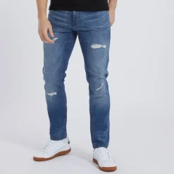 Discount Herre Afslappede Tapede Jeans Lyseblå Jeans Og Bukser·Slim Jeans|Jeans Og Bukser·Jeans
