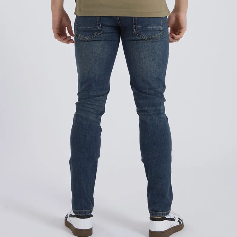 Discount Herre Afspændte Koniske Jeans Vintage Blå Jeans Og Bukser·Slim Jeans|Jeans Og Bukser·Jeans