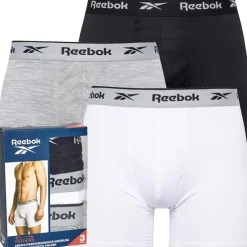 Clearance Herre Ainslie Performance Tre Pak Medium Trunks Sort/​Grå Melange/​Hvid Undertøj Og Sokker|Multipakker·Undertøj