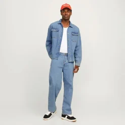 New Herre Alex SQ 704 Baggy Fit Jeans Lyseblå Jeans Og Bukser·Jeans