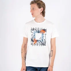 Clearance Herre Ando T-shirts Hvid T-Shirts, Poloer Og Skjorter·T-Shirts Og Undertrøjer