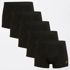 New Herre Arlo Fem Pak Boksershorts Sort Multipakker·Undertøj|Undertøj, Sokker Og Nattøj·Boxer Shorts