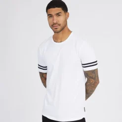 Hot Herre Arm Stripes T-shirts Flerfarvet T-Shirts, Poloer Og Skjorter·T-Shirts Og Undertrøjer