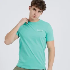 Discount Herre Avelon T-shirts Blå T-Shirts, Poloer Og Skjorter·T-Shirts Og Undertrøjer