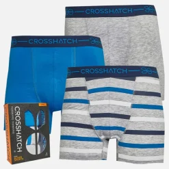 New Herre Avocet Tre Pak Underbukser Blå Multipakker·Undertøj|Undertøj, Sokker Og Nattøj·Boxer Shorts