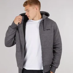 Outlet Herre Baraz Borg Foret Hættetrøje Mørkegrå Melering Hættetrøjer Og Sweatshirts·Hættetrøjer