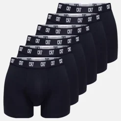 Clearance Herre Basis Seks Pak Underbukser Sort Multipakker·Undertøj|Undertøj, Sokker Og Nattøj·Boxer Shorts