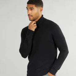 Hot Herre Basis Strik Rullekrave Jumper Trøjer Og Cardigans·Trøjer