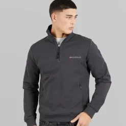 Online Herre Bastien 1/​2 Lynlås Sweatshirt Dark Grey Solid Udendørs|Hættetrøjer Og Sweatshirts·Sweatshirts