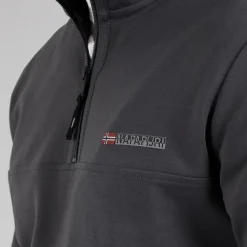 Online Herre Bastien 1/2 Lynlås Sweatshirt Dark Grey Solid Udendørs|Hættetrøjer Og Sweatshirts·Sweatshirts