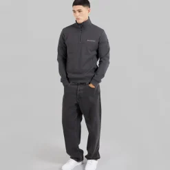 Online Herre Bastien 1/2 Lynlås Sweatshirt Dark Grey Solid Udendørs|Hættetrøjer Og Sweatshirts·Sweatshirts