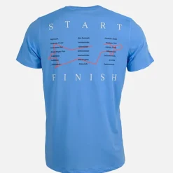 Hot Herre Berlin Halv Marathon Løbe Top Blue Burst Træning|T-Shirts Og Undertrøjer