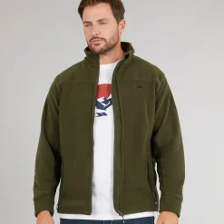 Clearance Herre Bernal Fuld Lynlås Fleece Jakke Mørk Vinstok Udendørs|Jakker Og Frakker