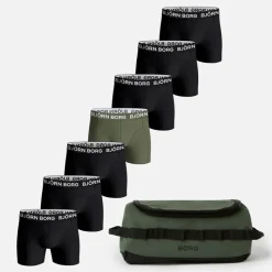 Hot Herre bomuld stretch syv multipack boxers og vasketøjspose multipack 4 Multipakker·Undertøj|Undertøj, Sokker Og Nattøj·Boxer Shorts