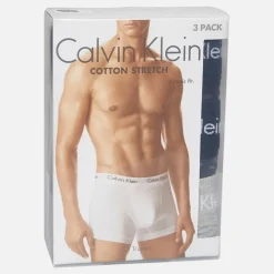 Sale Herre Bomuld Stretch Tre Pak Boxer Trusser /​Grey Heather/​Subdued Logo Multipakker·Undertøj|Undertøj, Sokker Og Nattøj·Boxer Shorts