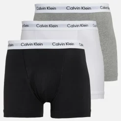 Best Herre Bomuld Stretch Tre Pak Boxer Trusser /​Grey Heather/​Hvid Multipakker·Undertøj|Undertøj, Sokker Og Nattøj·Boxer Shorts