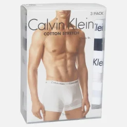 Best Herre Bomuld Stretch Tre Pak Boxer Trusser /​Grey Heather/​Hvid Multipakker·Undertøj|Undertøj, Sokker Og Nattøj·Boxer Shorts