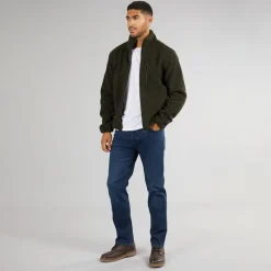 Clearance Herre Borg Fleece med tragthals Khaki Hættetrøjer Og Sweatshirts·Fleecetøj|Træningsdragter Og Joggingbukser·Fleecetøj