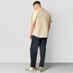 Outlet Herre Bowling Kortærmet Skjorte Khaki T-Shirts, Poloer Og Skjorter·Skjorter
