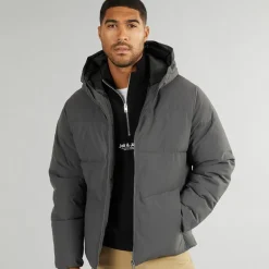 Clearance Herre Brady Hætte Puffer Asphalt Jakker Og Frakker·Jakker Og Frakker