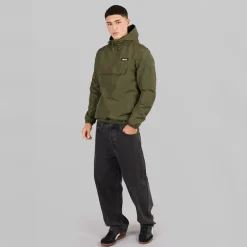 Outlet Herre Callum Anorak Jakke Khaki Træning|Jakker Og Frakker