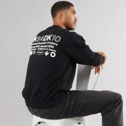 Outlet Herre Cane Sweatshirt Sort Hættetrøjer Og Sweatshirts·Sweatshirts