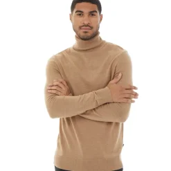 Hot Herre Cash Roll Neck Trøje Kamelfarvet Mel Trøjer Og Cardigans·Trøjer