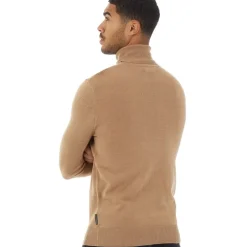 Hot Herre Cash Roll Neck Trøje Kamelfarvet Mel Trøjer Og Cardigans·Trøjer