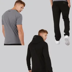 Online Herre Chemberry Hættetrøje T-shirt Og Joggingbukser Med Åben Kant Sæt /​Koksgrå Træningsdragter Og Joggingbukser·Træningsdragter