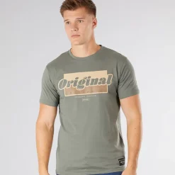 Hot Herre Chevin T-Shirt Oliven T-Shirts, Poloer Og Skjorter·T-Shirts Og Undertrøjer