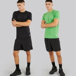 Hot Herre Clyde Performance To Pak T-Shirts Sort/​Upgrade Grøn Træning|T-Shirts Og Undertrøjer