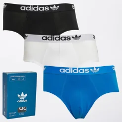 Herre Comfort Flex 3-Stripes Tre Pak Underbukser Sort/​Blå/​Hvid Undertøj Og Sokker|Multipakker·Undertøj