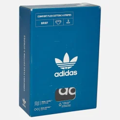 Herre Comfort Flex 3-Stripes Tre Pak Underbukser Sort/​Blå/​Hvid Undertøj Og Sokker|Multipakker·Undertøj
