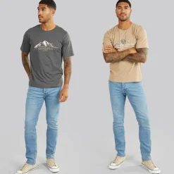 Sale Herre Cover Mountain To Pak T-shirts Asfalt/​Silver Mink T-Shirts, Poloer Og Skjorter·Multipakker|Multipakker·T-Shirts Og Undertrøjer