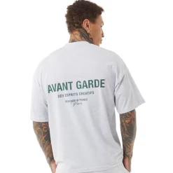 Discount Herre Creative T-shirt Lys Grå Melange T-Shirts, Poloer Og Skjorter·T-Shirts Og Undertrøjer