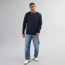 Hot Herre Crew Neck Sweatshirt Blå Hættetrøjer Og Sweatshirts·Sweatshirts