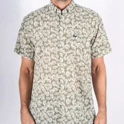 Clearance Herre Darin Kortærmet Skjorte Lysegrøn T-Shirts, Poloer Og Skjorter·Skjorter