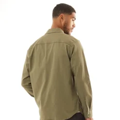 Outlet Herre Dave Stretch Overshirt Støvgrå T-Shirts, Poloer Og Skjorter·Skjorter