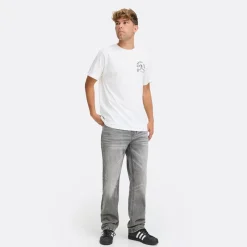 Discount Herre Denim Jeans Grå Denim Jeans Og Bukser·Jeans Med Lige Ben|Jeans Og Bukser·Jeans