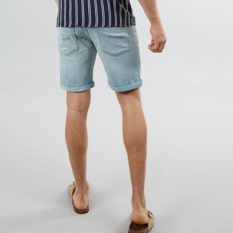 New Herre Denim Shorts MF 330 Blå Denim Shorts Og Badetøj·Shorts