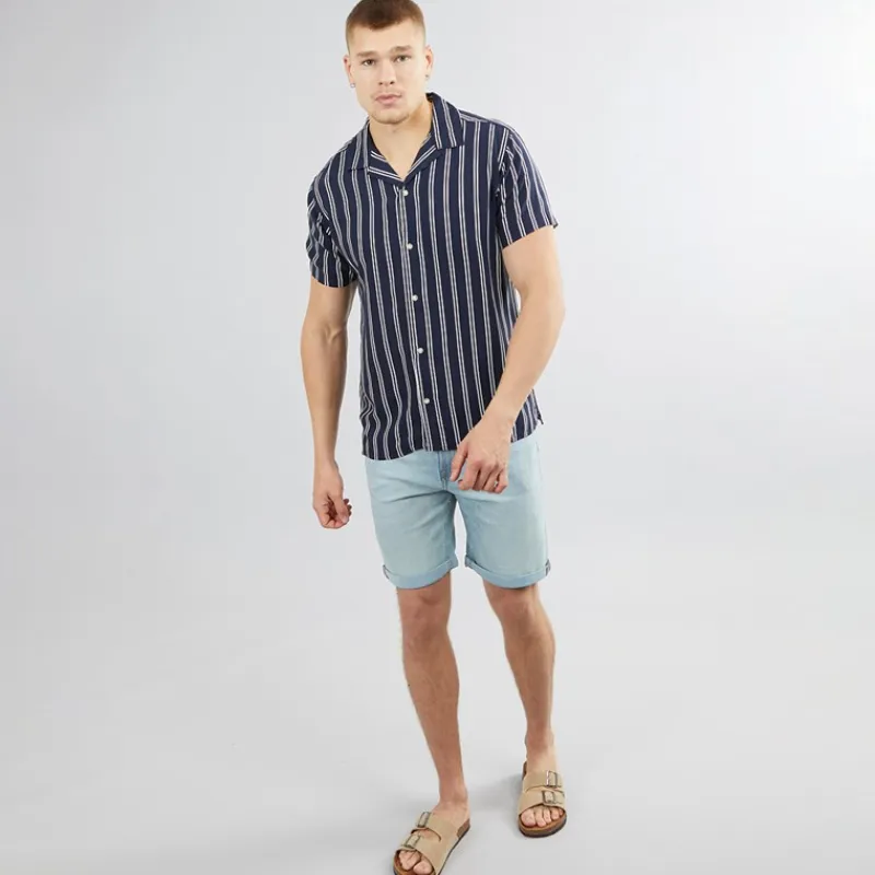 New Herre Denim Shorts MF 330 Blå Denim Shorts Og Badetøj·Shorts
