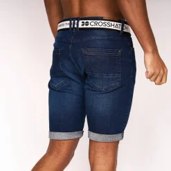 Discount Herre Denim Shorts Mørk Vask Shorts Og Badetøj·Shorts